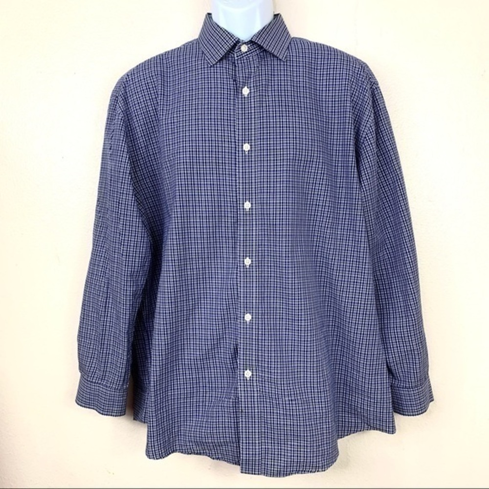 Nautica Men’s Casual shirt Striped Blue Sz 16 1/2